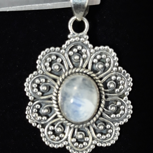 Handmade Rainbow Moonstone Pendant - Picture 2 of 4
